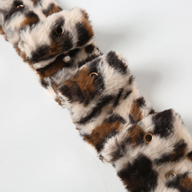 Cinturones de piel sintética de leopardo a la moda para mujer, combinables con todo, estilo callejero retro americano, accesorios elegantes y exquisitos.