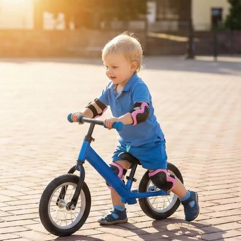 6-teiliges Kinder-Schutzausrüstungsset für 3–8 Jahre alte Mädchen, Roller, Rollschuhlaufen, einschließlich Radfahren, Skaten – Detail 10