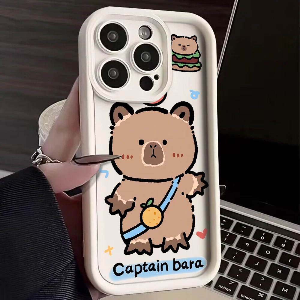 Cartoon Capybara Soft TPU Phone Case