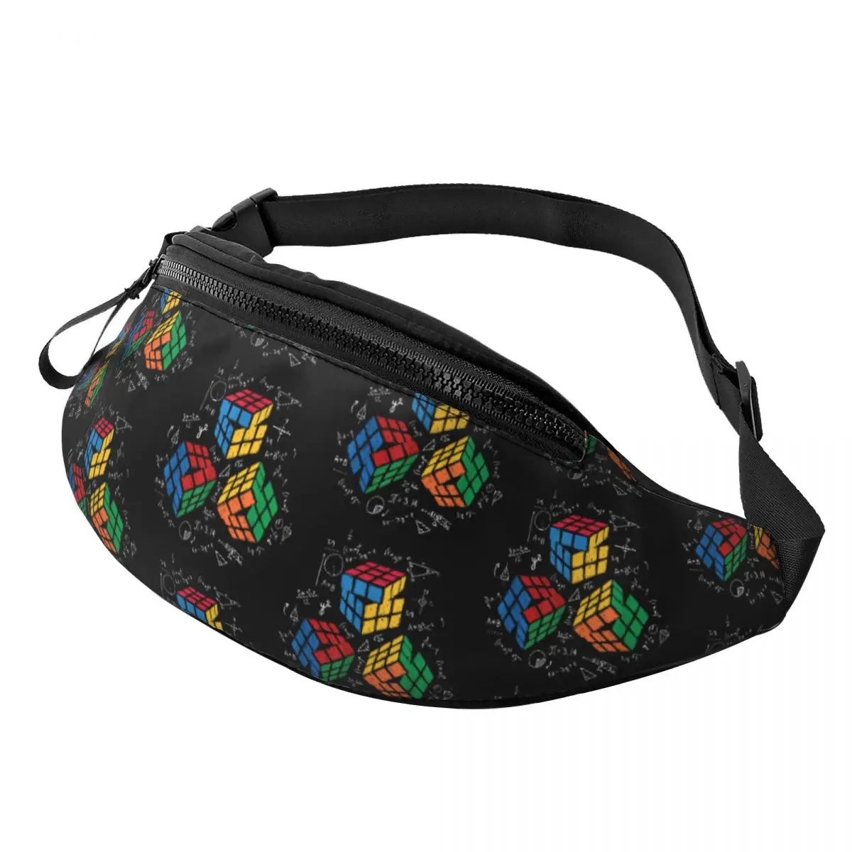

Cool Math Rubics Player Fanny Pack for Women Men Cool Cube Math Lovers Crossbody Waist Bag Travel Hiking Phone Money Pouch