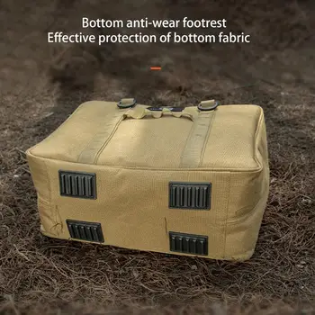 Portable Outdoor Camping Utensil Bag - Waterproof Oxford Travel Bag - Stove Pouch - Cooking Utensils For BBQ, Camping, Cookware, Hiking 2