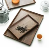 Walnut Tray Rectangular Wooden Tea Tray Mug Tray Afternoon Tea Coffee Storage Tray Solid Wooden Snack Tray 1
