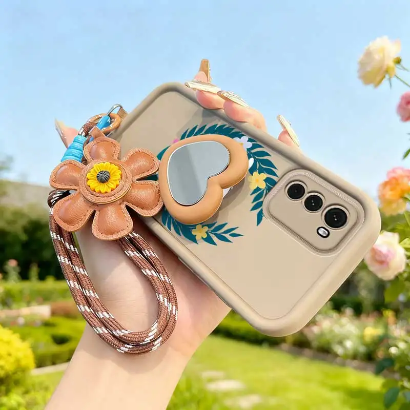 Colorful Garland Phone Case Set with Lanyard and Craft Embellishments