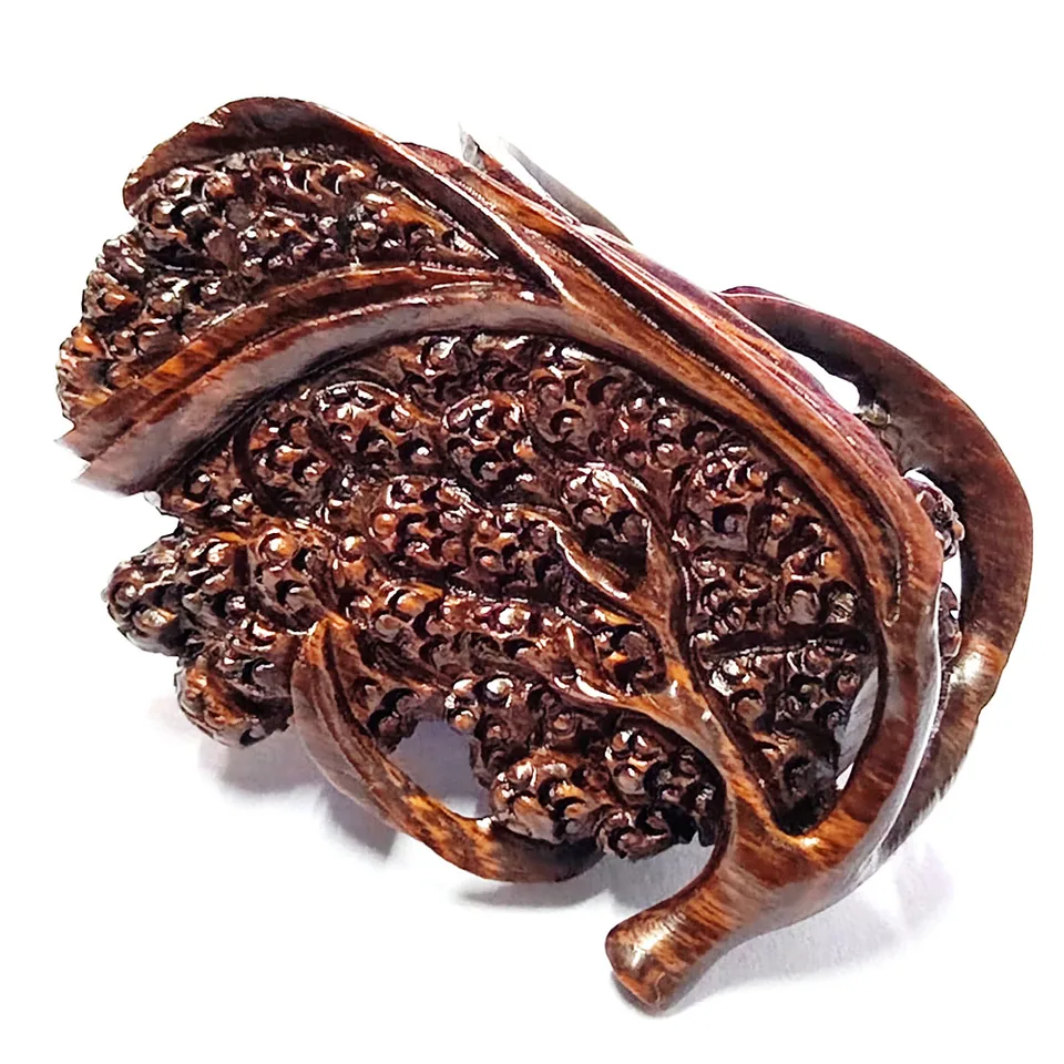 黒檀　手彫りのみ 手彫りの黒檀ネツケ,gx134,20歳,木に鳥2羽 - AliExpress