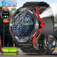 2025New For Men Women Outdoor Sport Smart Watch Men GPS Fitness Compass LED Flashlight 3ATM Waterproof BT5.3 Call Smartwatch