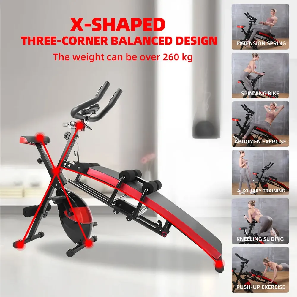 Exercise Abdominales Estilo Bicicleta Bicicleta De Ejercicio