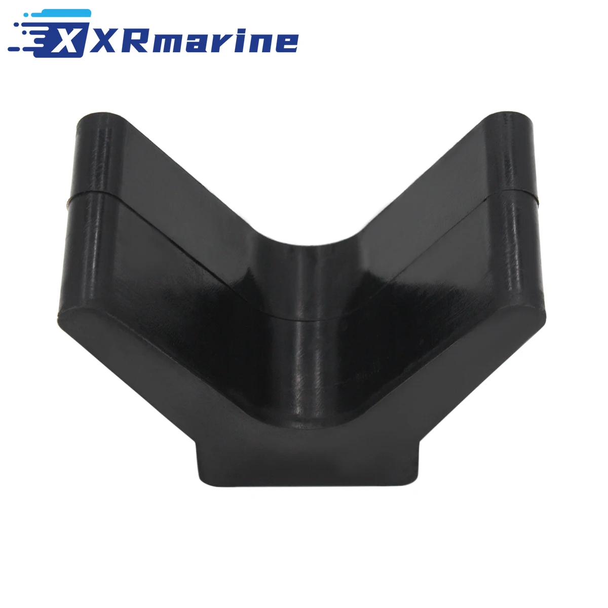 2 Inch Mounting Width Boat Trailer Black Molded Rubber V Bow Stop boat trailer bow stop