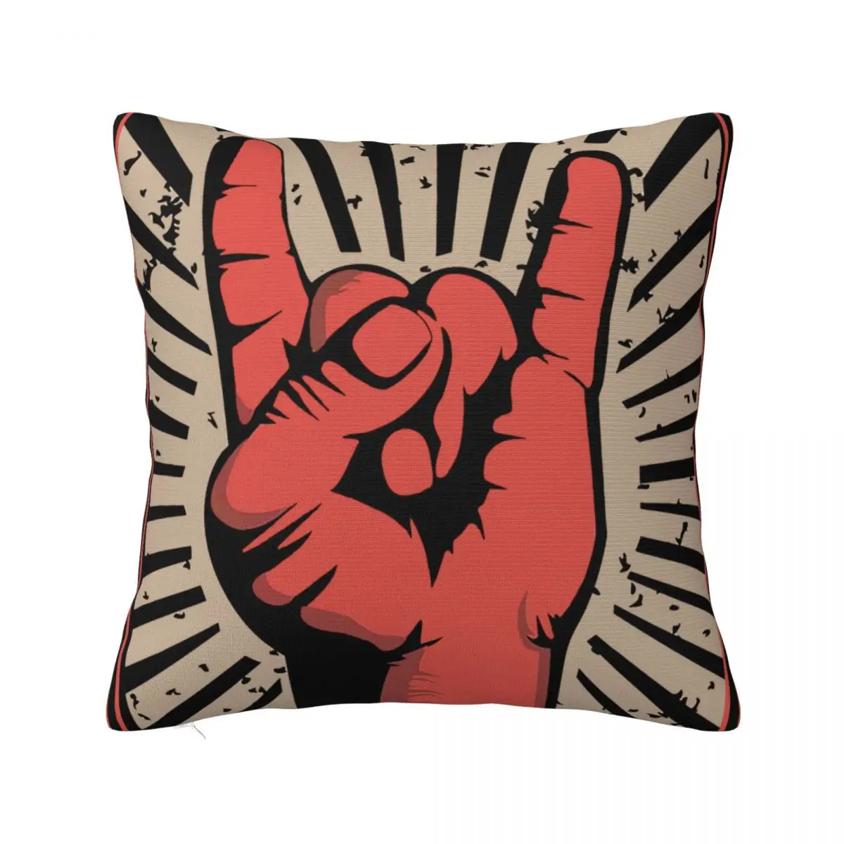 

Rock And Roll Music Hip Hop Rap Pillow Case Cushion Cover Creative Zipper Decor Pillowcase for Sofa 40x40cm