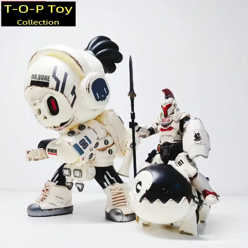 Mr.boneサムライトフィギュア、カタナ、犬のマスク、骨格コレクション