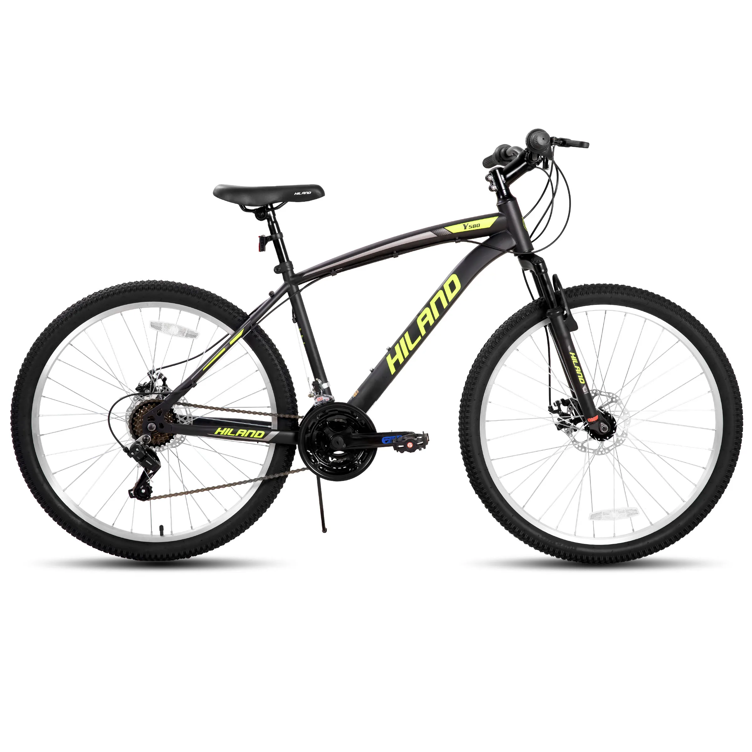 HILAND メンズ＆レディース マウンテンバイク、26インチ 18速自転車