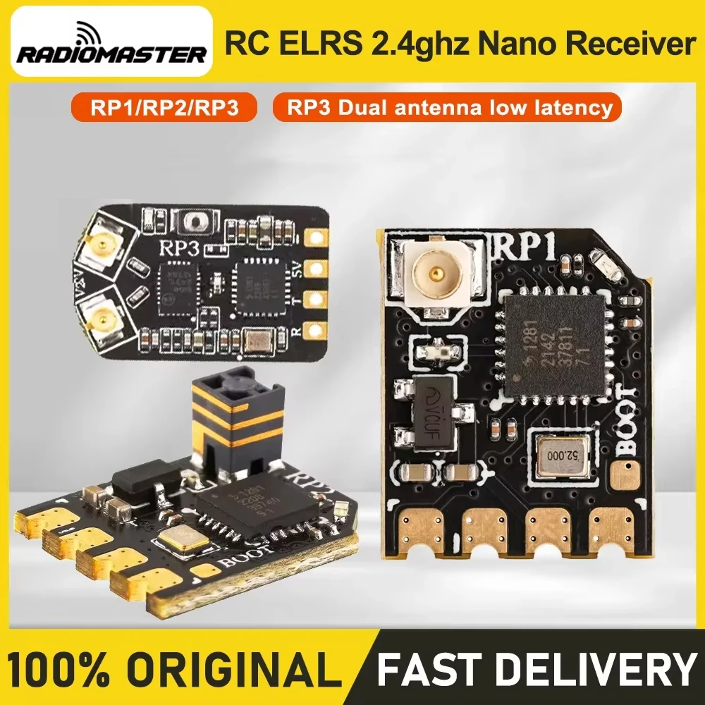 Récepteur Nano ELRS 2.4GHz pour RC - RP1 V2, RP2, RP3