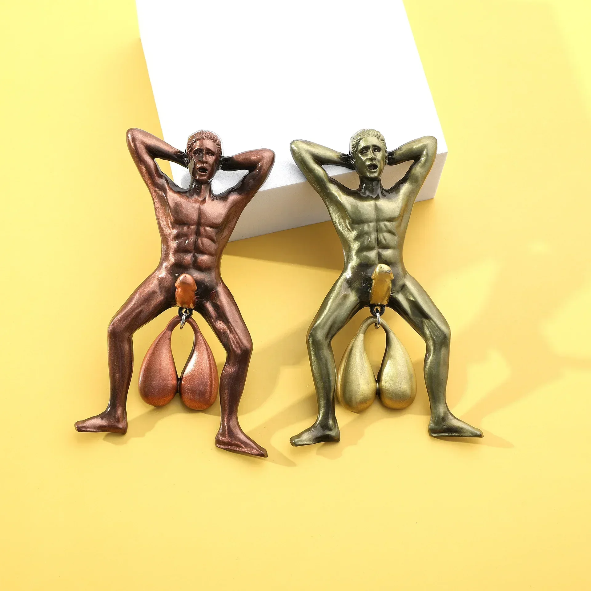 

Male Spoof Doorbell Resin Crafts Home Fun Door Knocker Doorballs Pendant Decoration Accessories Fairy Garden