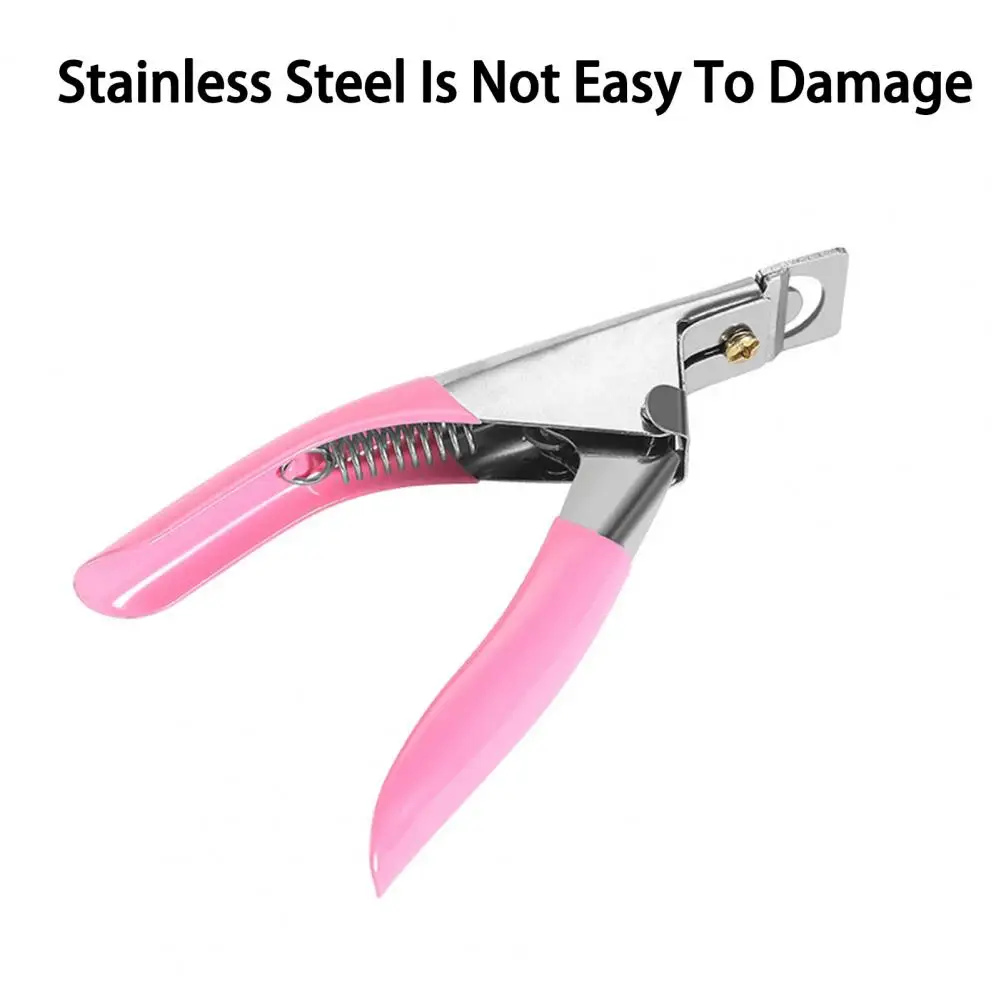Practical Nail Clipper Strong Power French Manicure Fingernail Nail Clipper Ergonomic Handle Nail Art Clipper for Manicure 4