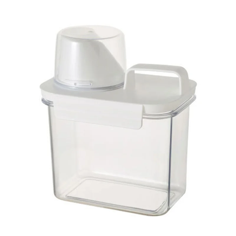 Dispensador Detergente Lavadora con Taza Medidora, Contenedor Detergente  para Almacenamiento Detergente En Polvo, Almacenamiento Jabón Reutilizable  A Prueba Humedad para Lavandería : : Hogar y cocina