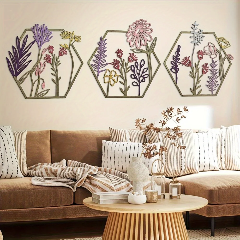 Metal Flower Wall Sculpture 1