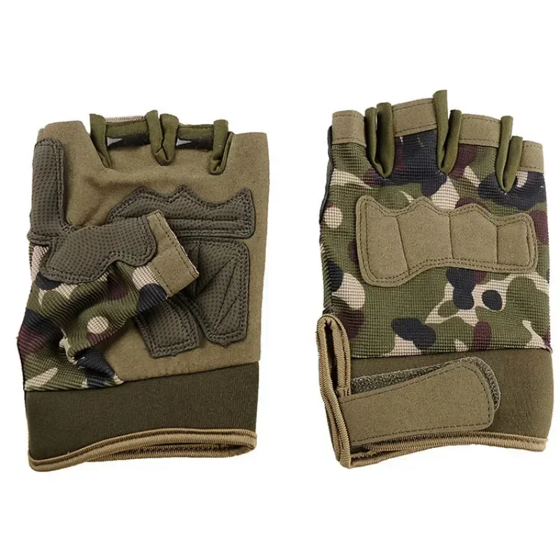 Outdoor Cycling Half Finger Gloves Men Cut Proof Fingerless Glove Sport Protect Gear Camping Wilderness Survival Accessories 5