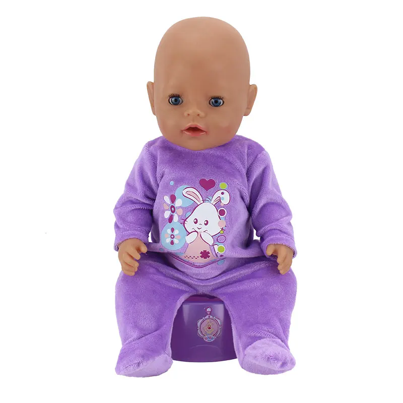 New Doll Jump Suits For 43cm Baby Doll 17 inch Reborn Baby Dolls Clothes And Accessories 2