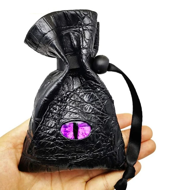 Sac à dés à cordon en cuir PU, pochette à dés mdn, Tarots, cartes Oracle, sac de rangement, pièces de monnaie cadeaux, accessoires de bijoux, sac à dés 1