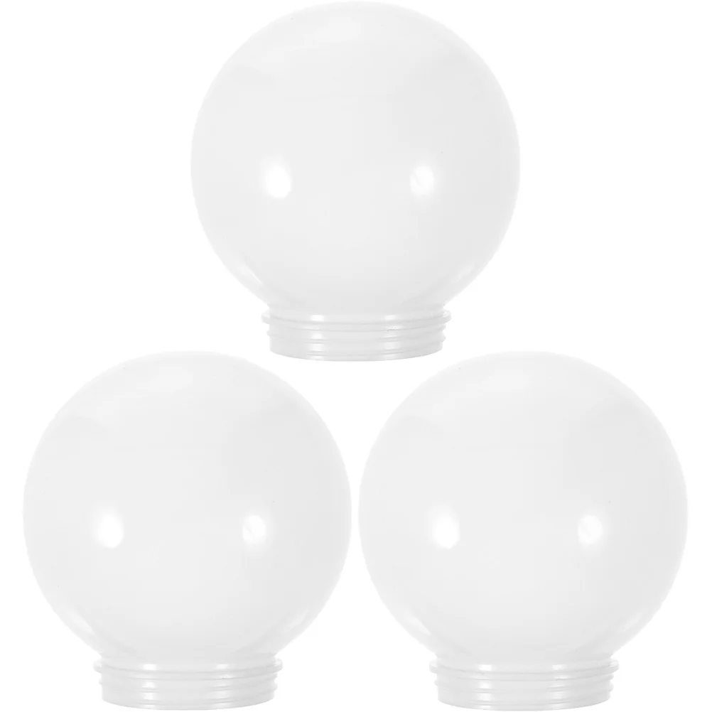 

3pcs Globe Lamp Shade Round Lampshade Light Cover for Courtyard Lampshade Accessory