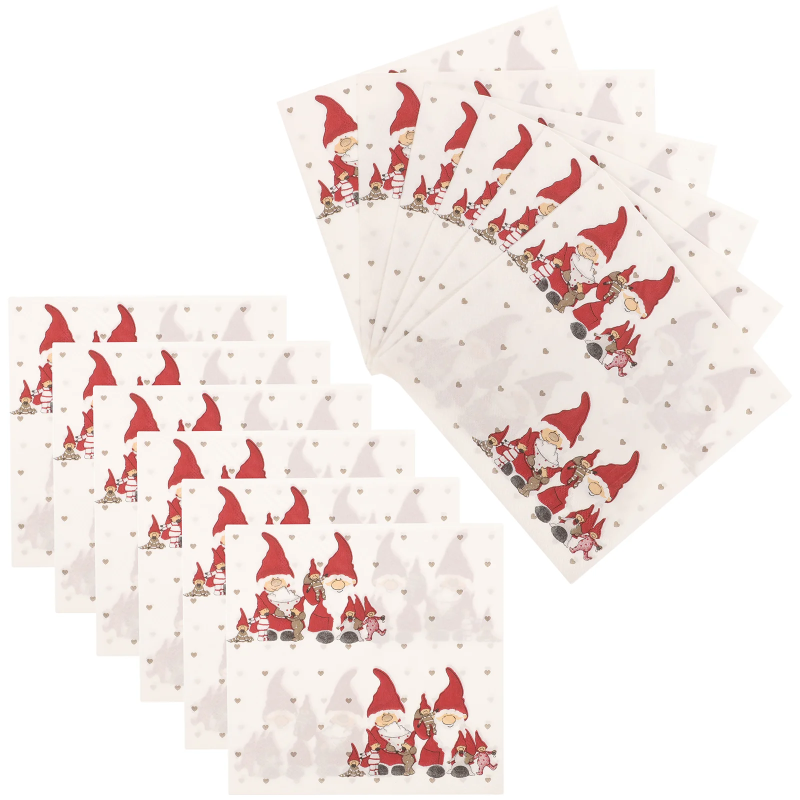 

60pcs Napkins Christmas Santa Claus Printed Placemat Paper Christmas Snowman Paper Towel Tissue for Cafe Restaurant (Blue)