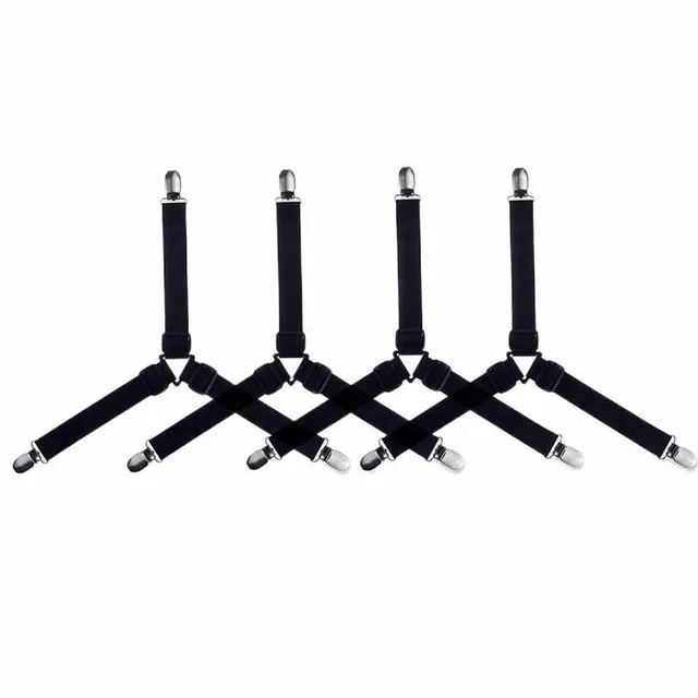 4pc 3 Clips Black