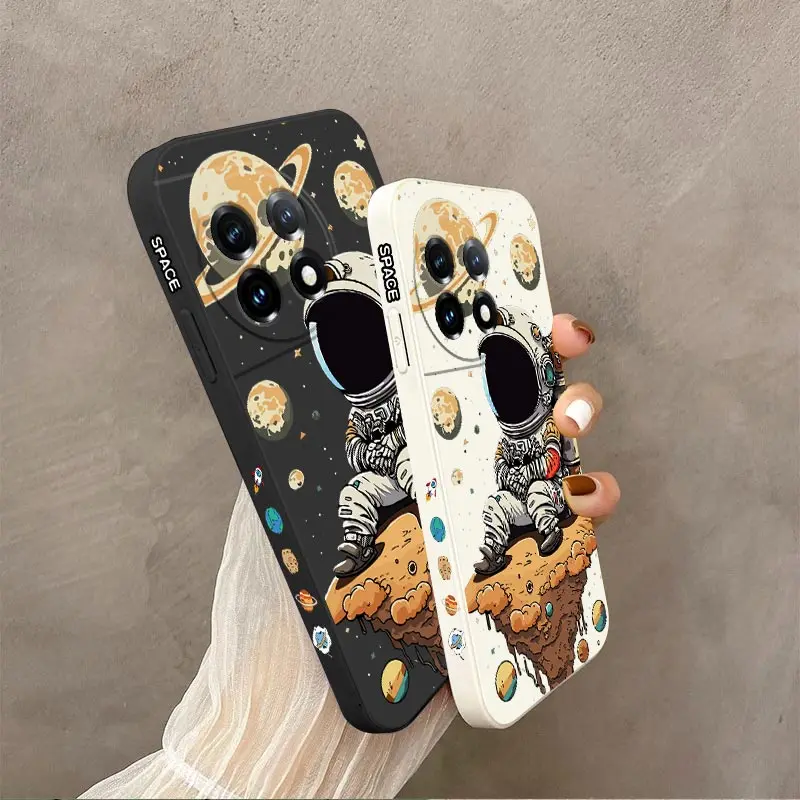 Saturn-Themed Cute Child Silicone Phone Case - Adorable and Durable Protection