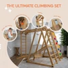 8-in-1 Indoor Foldable Playset for Kids - with Slide, Climbing Wall, Monkey Bars, Swing 5