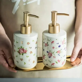 Ceramic Soap & Hand Sanitizer Dispenser – Retro Minimalist 1
