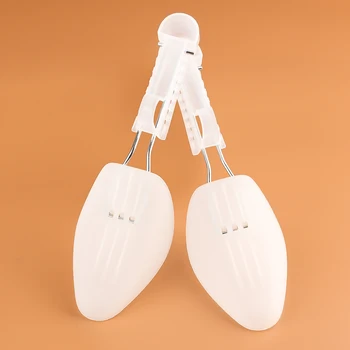 1pair Black Plastic Adjustable Length Stretcher Boots Holder Shoe Support For Women & Men