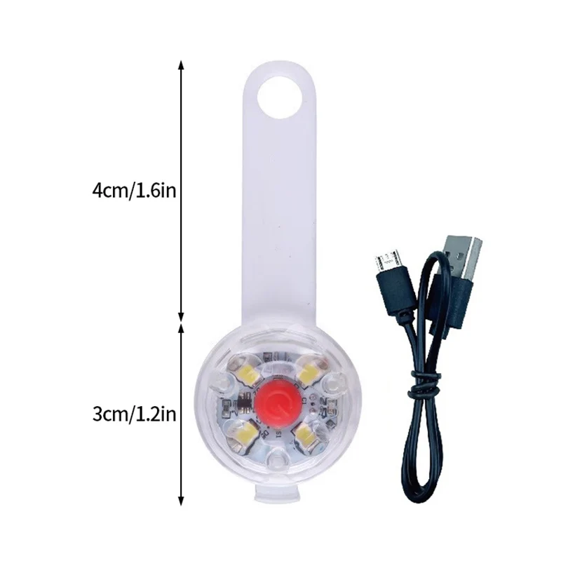 Coleira led para cães e gatos, pingente portátil de segurança para animais de estimação, recarregável por usb, para caminhada noturna ao ar livre, acessórios para coleira de cachorro