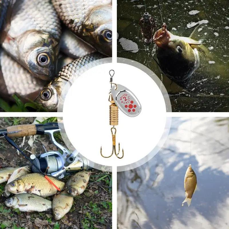 Blade Baits Lot de 5 leurres de pêche en métal Vib dur Spinner Blade
