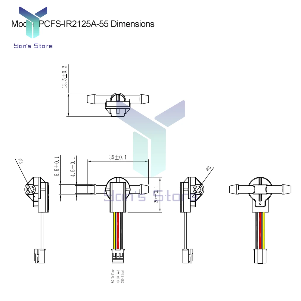 Water Level Sensor with Optical Sensing Liquid Level Sensor Pipeline Liquid Detection Plastic Float Switch