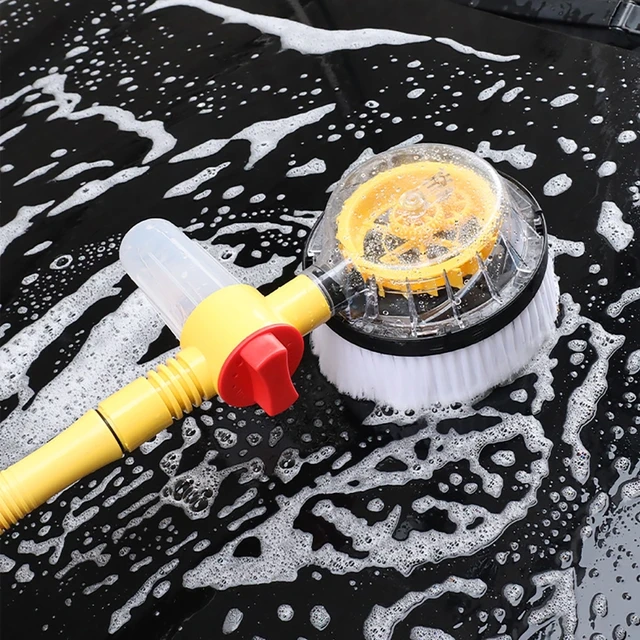 Automatic Rotarys Long Handle Cleaning Brush For Car High Pressure Wash  Nozzle Cleaner For Car Auto Cleaning High Pressure Water Gun Foam Car Wash  Brush