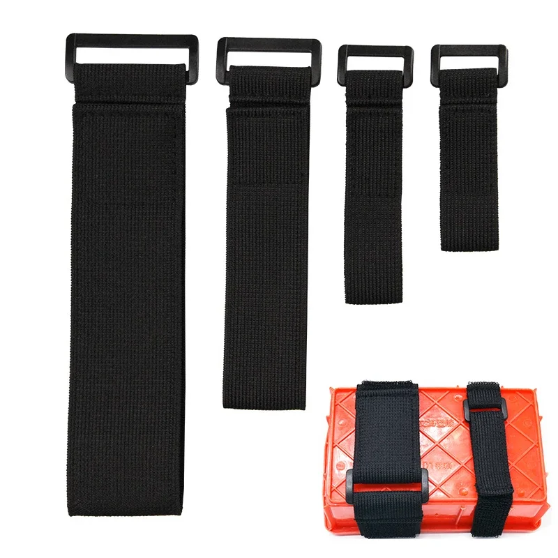 5PCS Customizable Elastic Reverse Buckle Nylon Magic Elastic Band Hook Loop Cable Ties Hook Straps sticky fastener tape