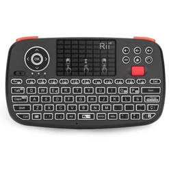 Wireless Backlit Mini Keyboard with Touchpad and Mouse Control (Spanish Keyboard)