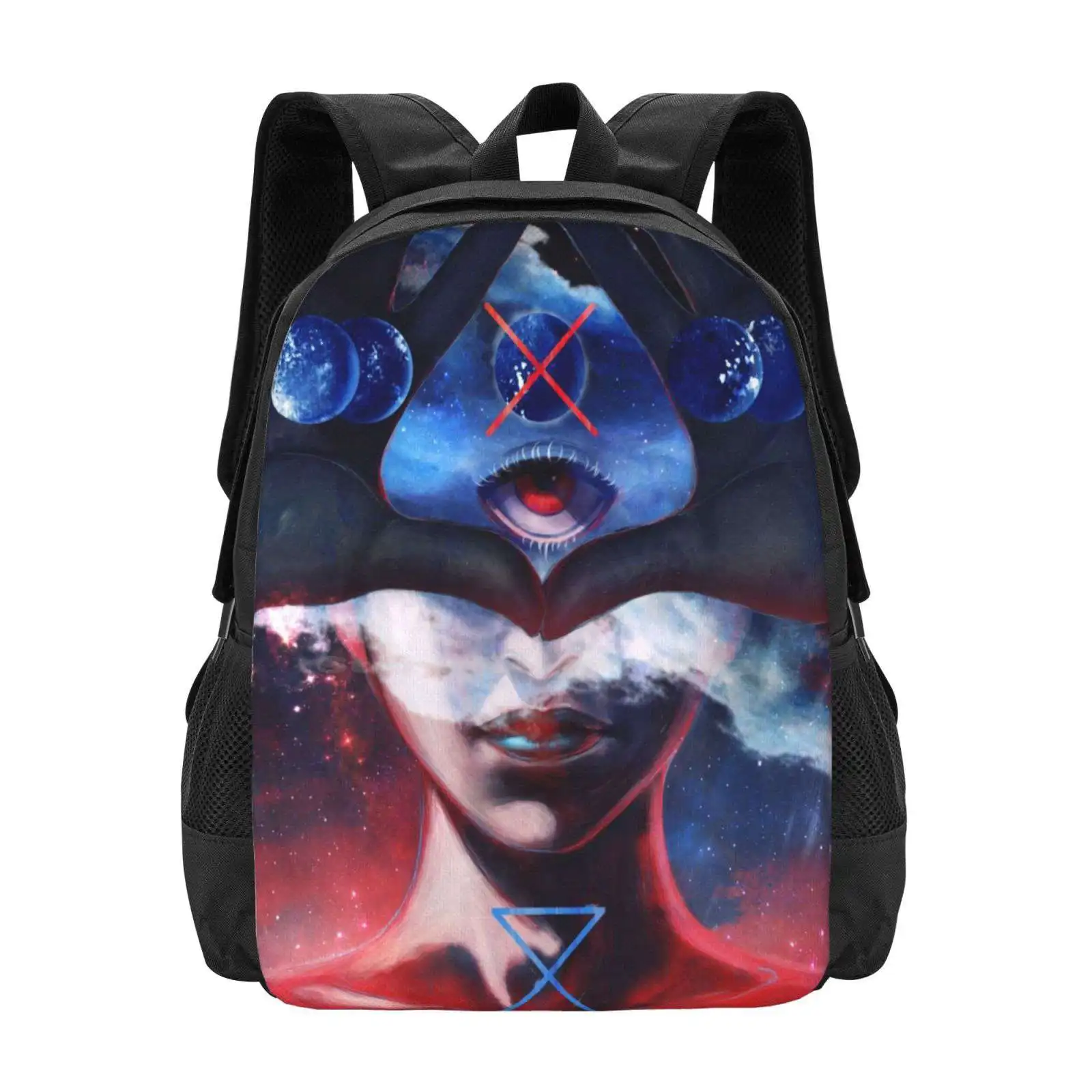 Creare E Distruggere Il Design Del Modello Borse Da Viaggio Per Laptop Scifi Sci Fi Planets Space Red Eye One Eye Human Person Stars