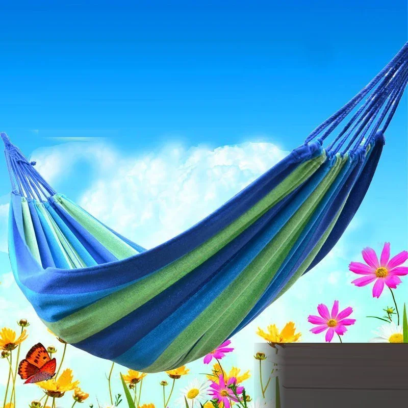 Garden Swing Hammock Canvas 200x80 cm 200x100 cm 200x150cm Single 2 Person Hanging Chair Outdoor Dormitory Camping camping hammock outdoor hammock swing hammock swing chair