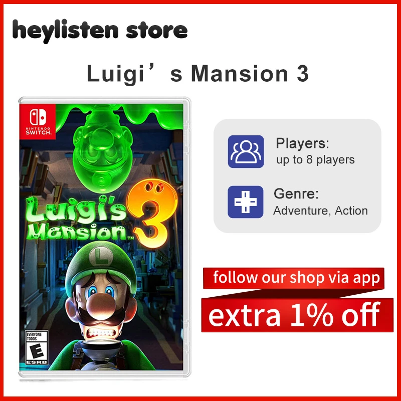 Nintendo Game Deals Luigi's Mansion 3 Edition Cartridge Physical Card|Game Deals| - AliExpress