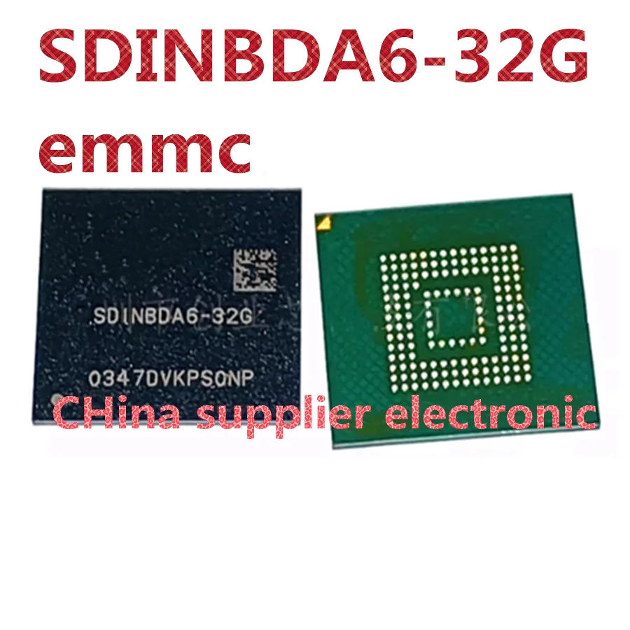 

SDINBDA6-32G BGA153 ball EMMC 5.1 32GB memory font plant good ball ic