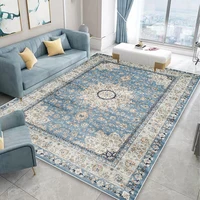 Persian American Retro Carpets Home Nordic Style Bedroom Bedside Large Area Rug Study Room Lounge Customizable Mat for Non-slip 1