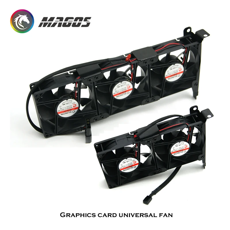 Ventilador Vga Cooler Gpu Computador Ventiladores e Ventiladores Plugue de Pinos Opcional Moled 4pin 8025 - Imagem 2
