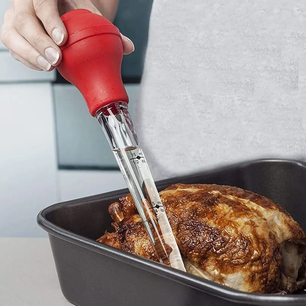 High Temperature Resistant Turkey Baster Kit For Wide Applications Made With Silicone Silica Gel