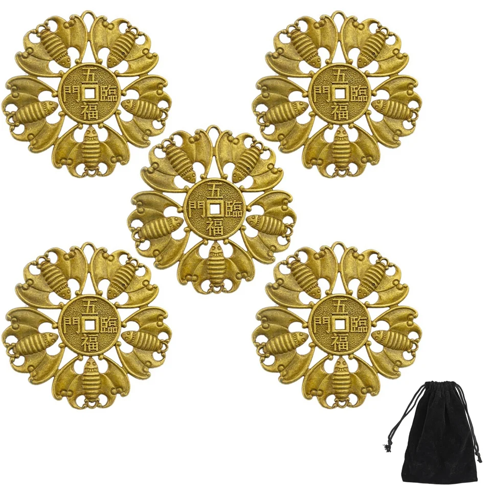 Grande Feng Shui fortune monete i-ching coins diametro: 11,9 cm Y1376