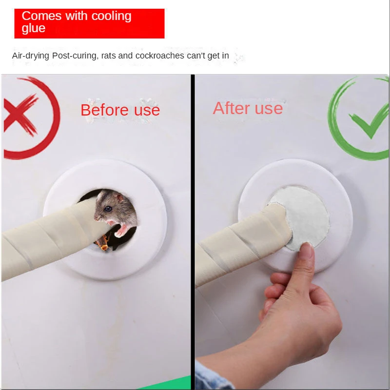 2PCS Sealing putty for air conditioning hole waterproof and insect proof putty for household wall patching hole waterproof sealant sealant paste