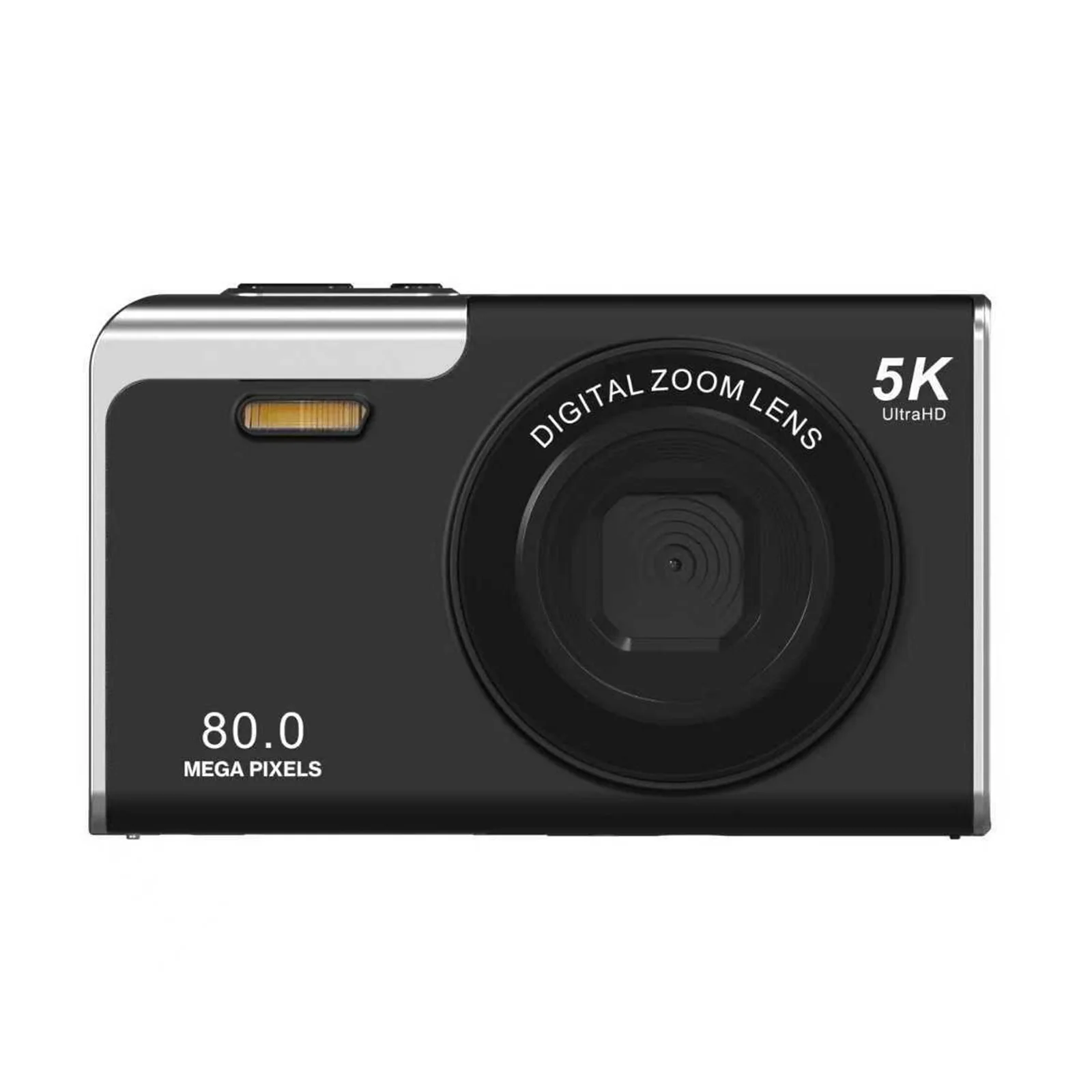 5K 80MP 컴팩트 사진 카메라, 2.8인치 화면, 브이로그 카메라, 16배 디지털 줌, 초보자, 십대, 성인에게 이상적