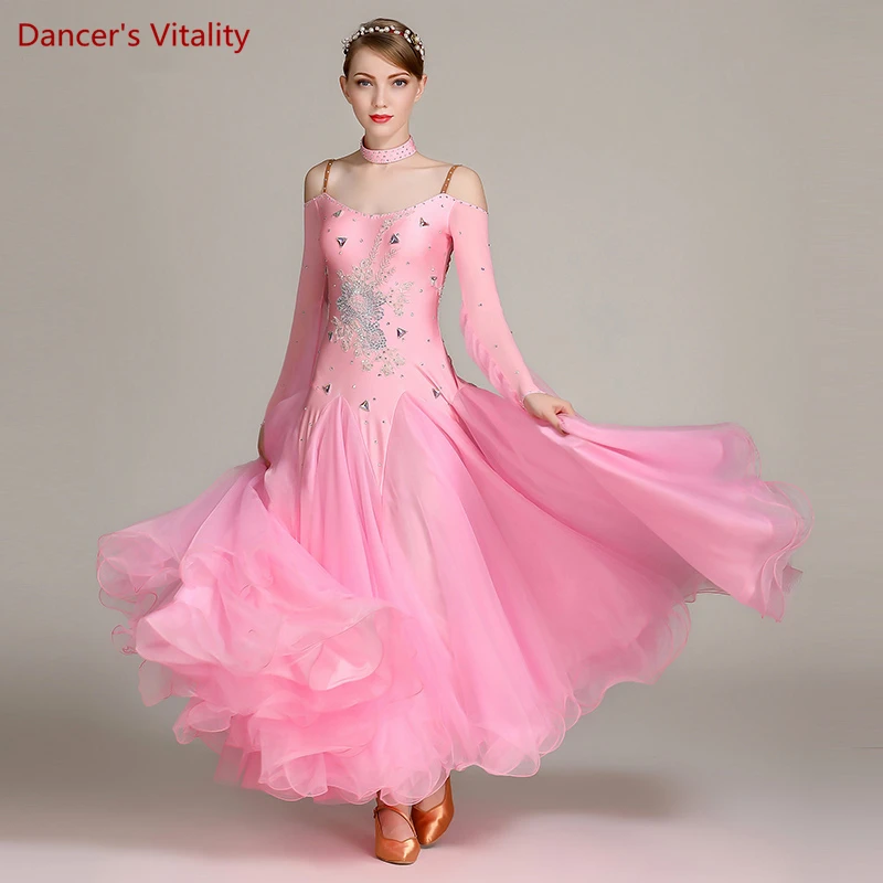 

Modern Dance Dress for Women National Standard Dance Dresses Female ballroom performance Clothing Waltz Performance Outfit