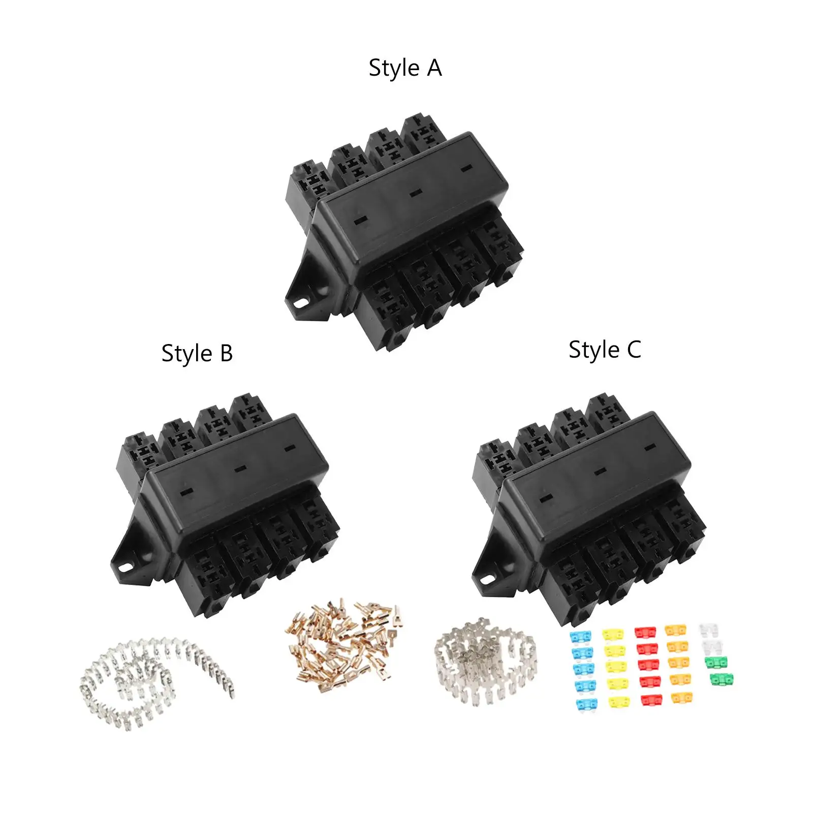 

Car Relay Box 20 Slot Accessory Durable Easy to Use 20 Way Fuse Block Relay Holder for Bus Trucks Automotive Car Boats premium