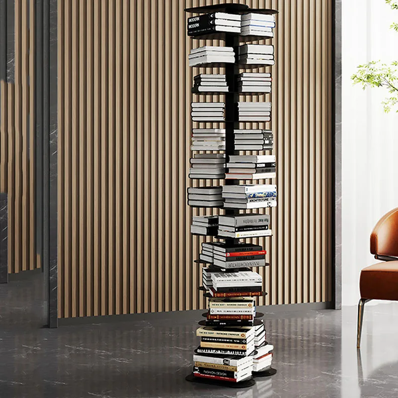 House Storage Rotating Bookcase Art Wheels Mini Bed Toy Rotating Bookcase Mobile Estantes Organizadores De Livros Home Decor