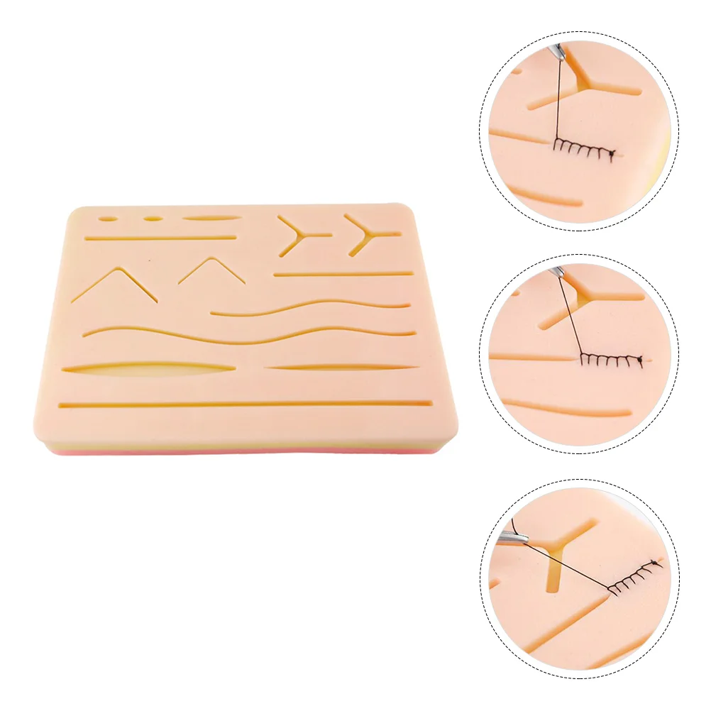 

1pc Useful Suture Practice Tool Silicone Simulation Body Skin Suturing Material