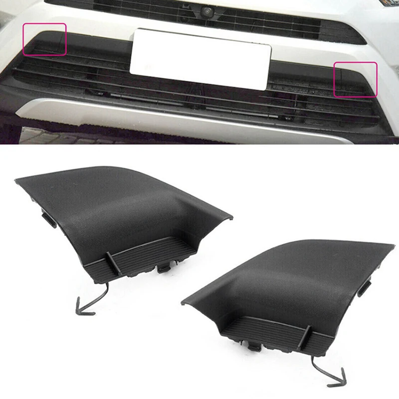 

For Toyota RAV4 EU 2016 2017 2018 53285 53286-0R100 Front Bumper Trailer Cover Tow Hook Eye Cap Decorative Accessories